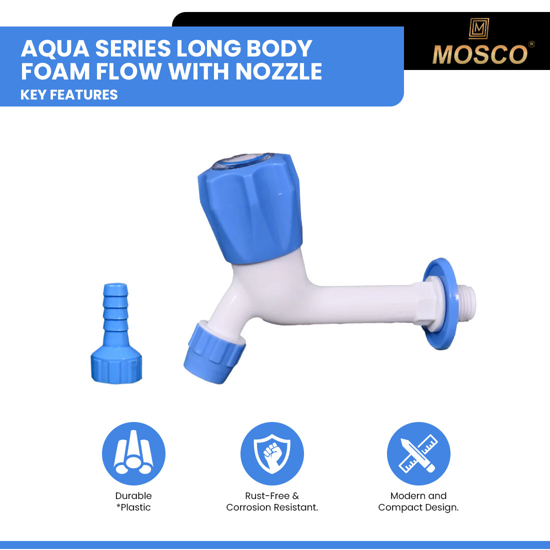 Aqua Series Long Body Foam Flow with Nozzle