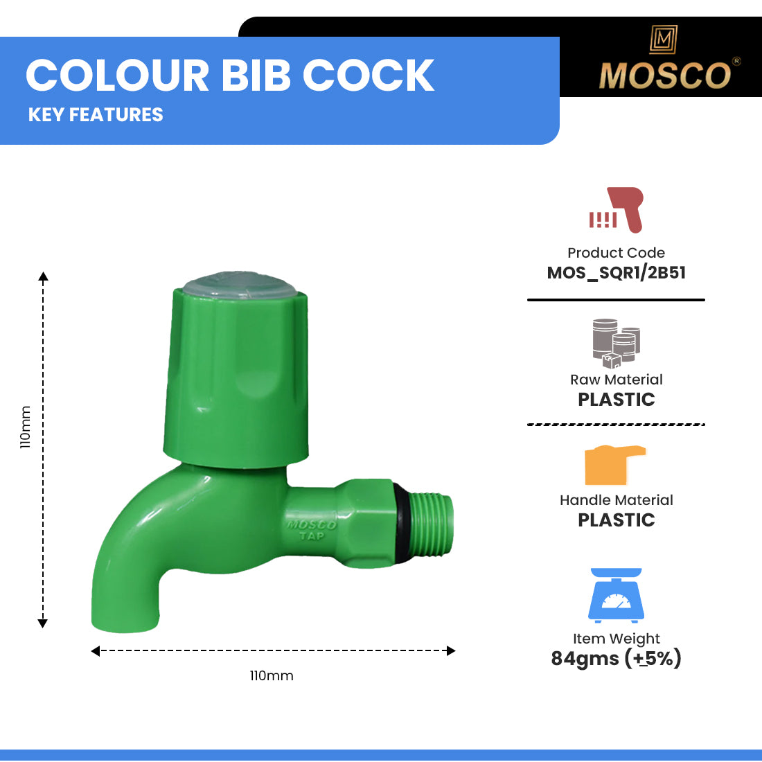 COLOUR BIB COCK