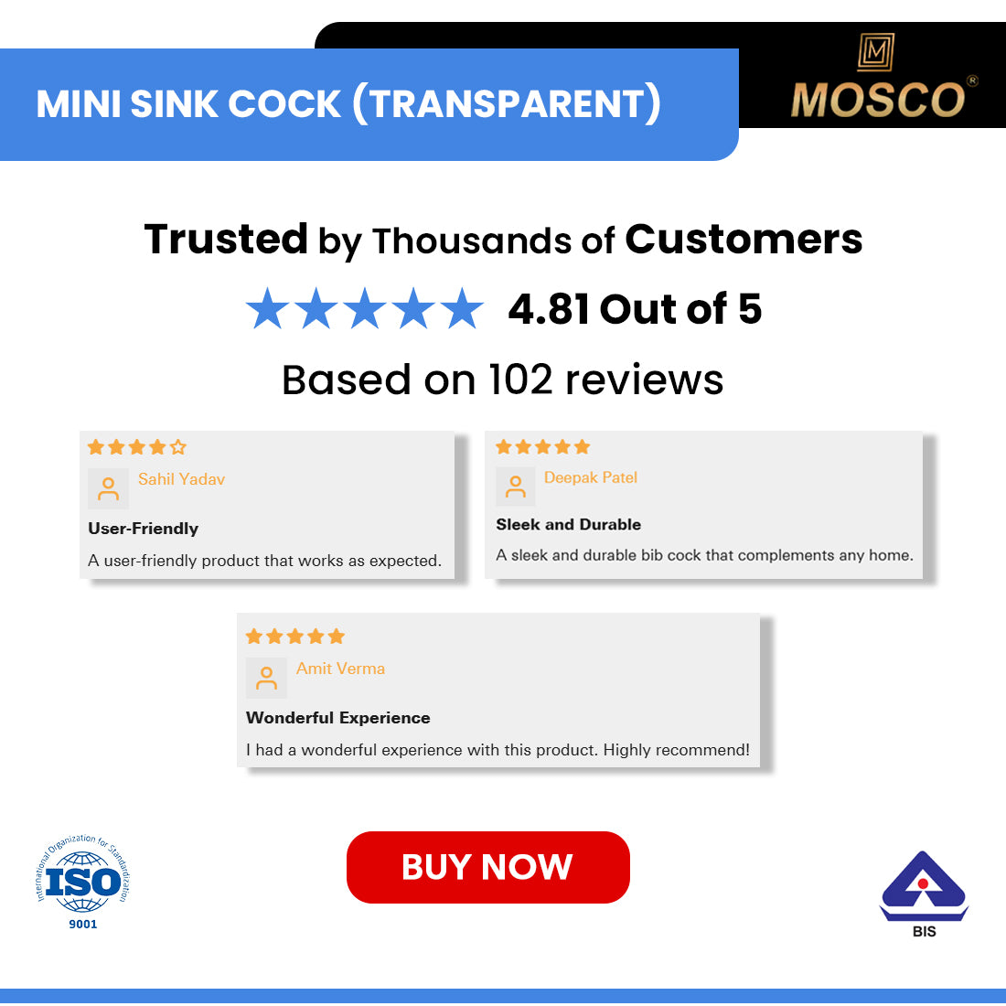 MINI SINK COCK (TRANSPARENT)