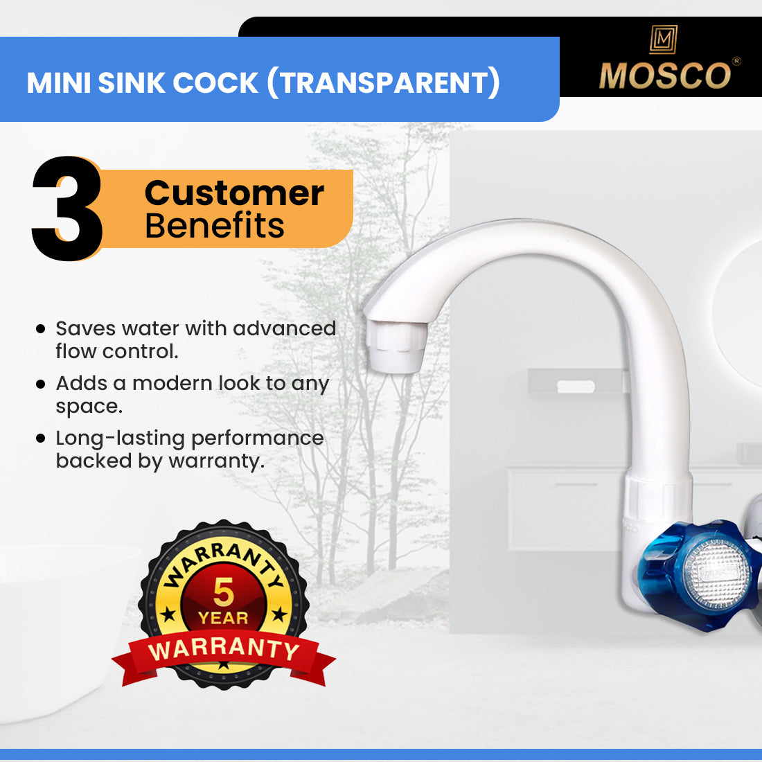 MINI SINK COCK (TRANSPARENT)