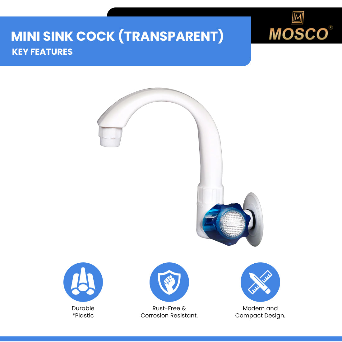 MINI SINK COCK (TRANSPARENT)