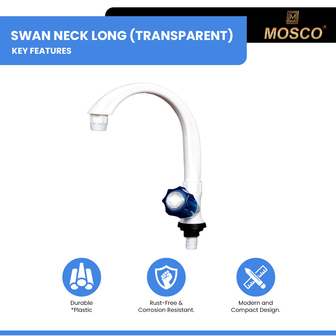 SWAN NECK LONG (TRANSPARENT)