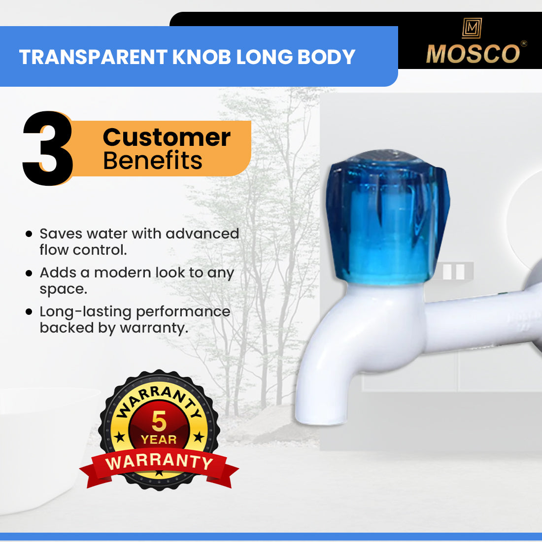 TRANSPARENT KNOB LONG BODY