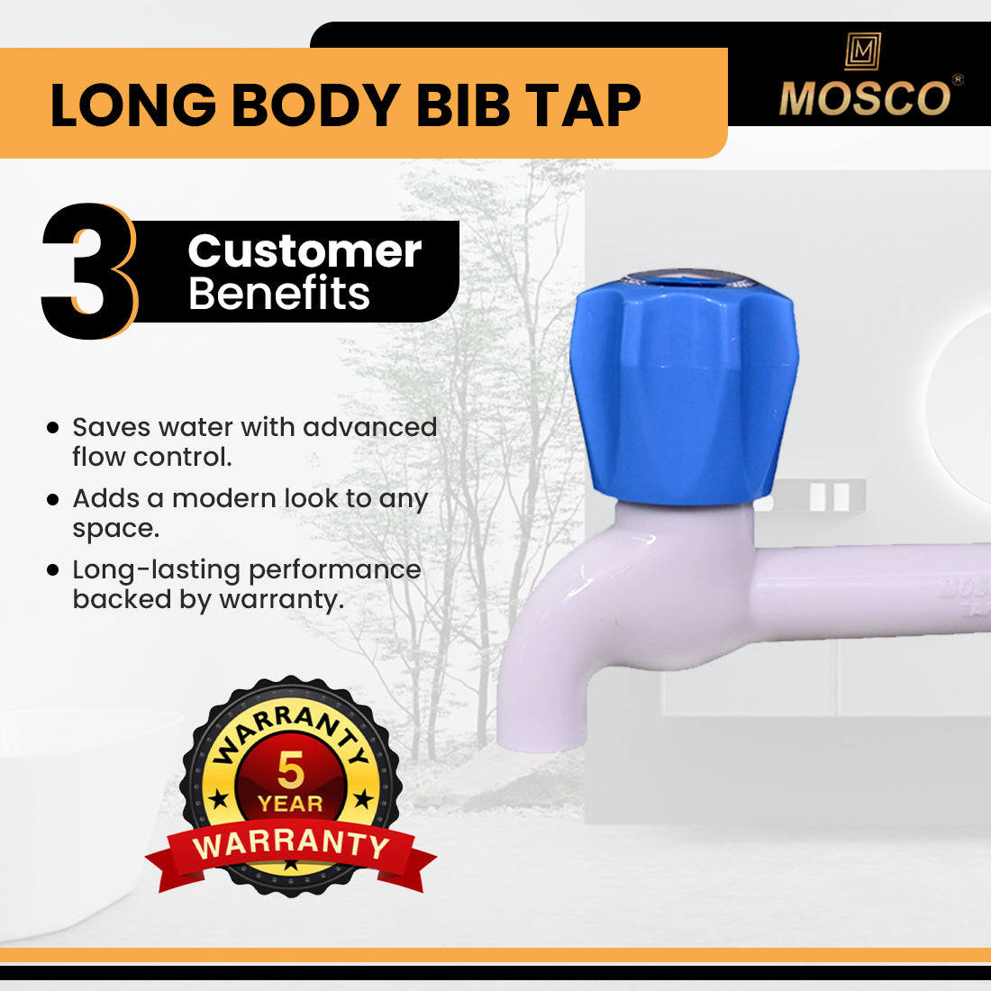 Aqua Series Long Body Bib Tap