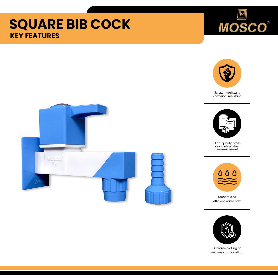 SQUARE BIB COCK