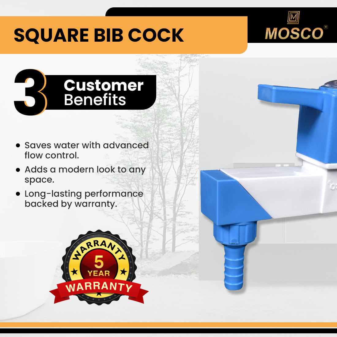 SQUARE BIB COCK