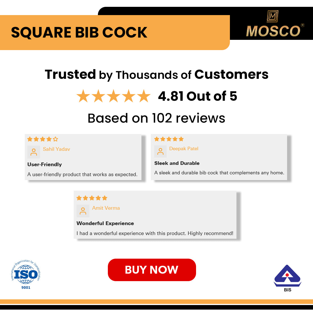 SQUARE BIB COCK
