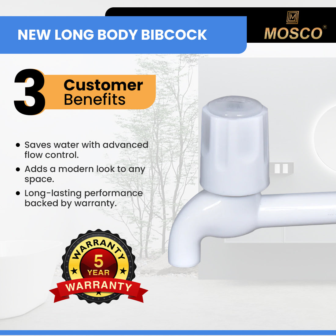 LONG BODY BIBCOCK
