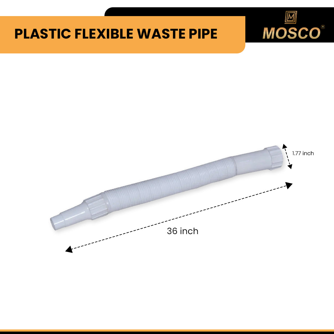PLASTIC FLEXIBLE WASTE PIPE