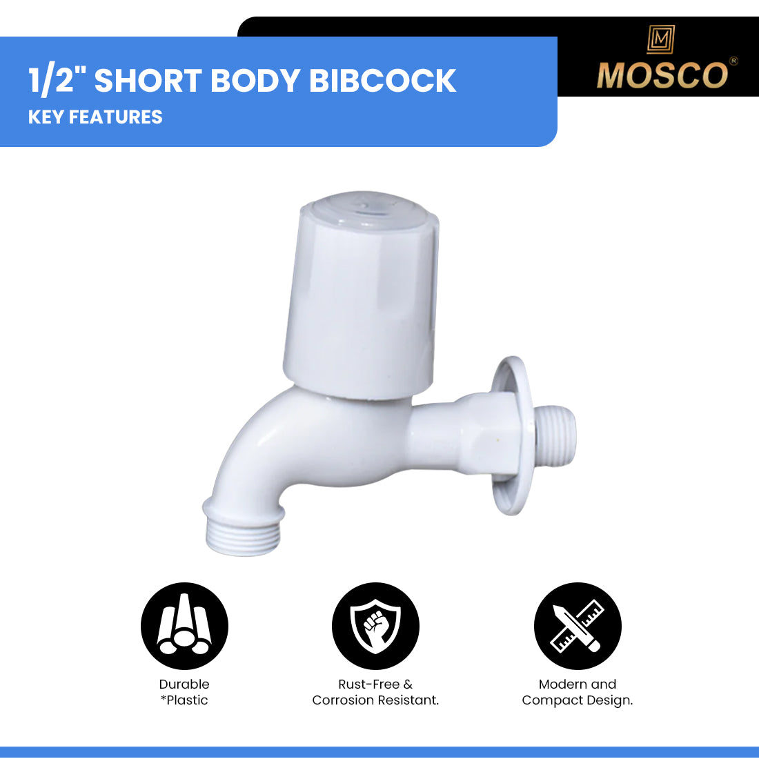 Standard Series 1/2" SHORT BODY BIBCOCK