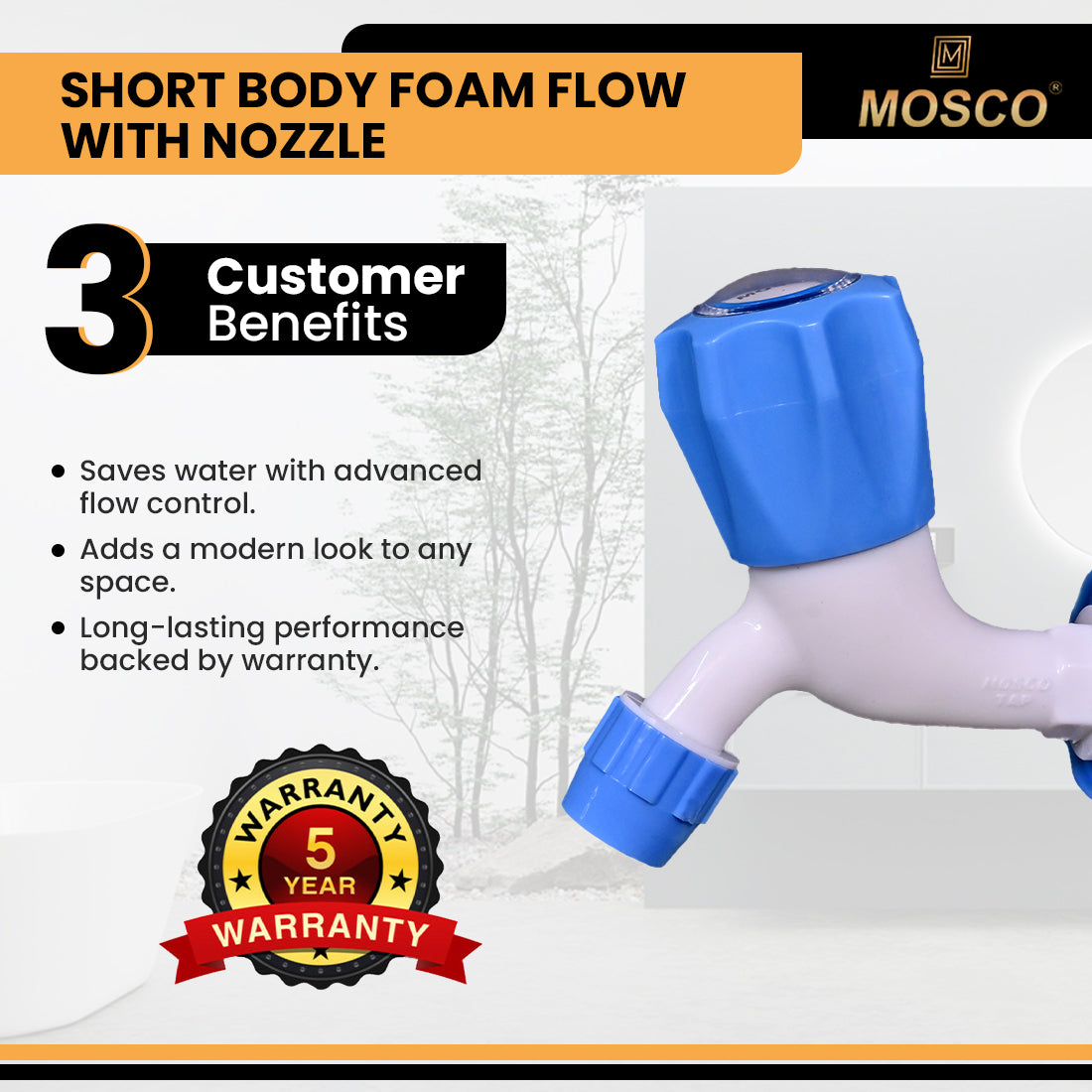 Aqua Series Short Body Foam Flow with Nozzle