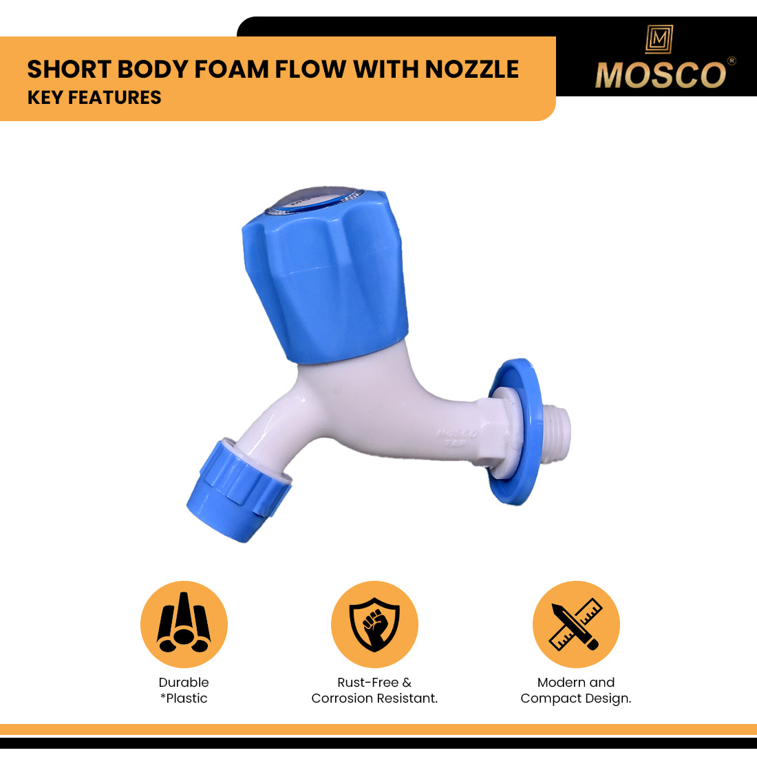 Aqua Series Short Body Foam Flow with Nozzle