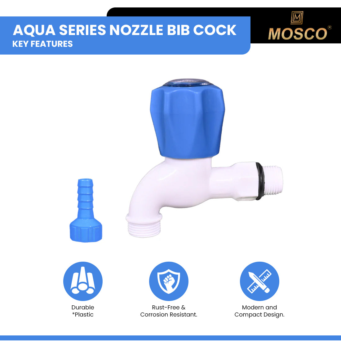 Aqua Series Nozzle Bib Cock