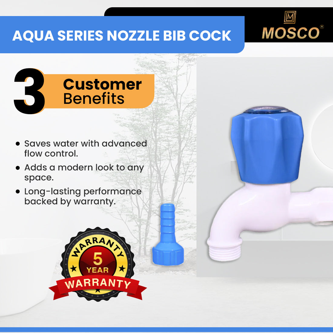 Aqua Series Nozzle Bib Cock