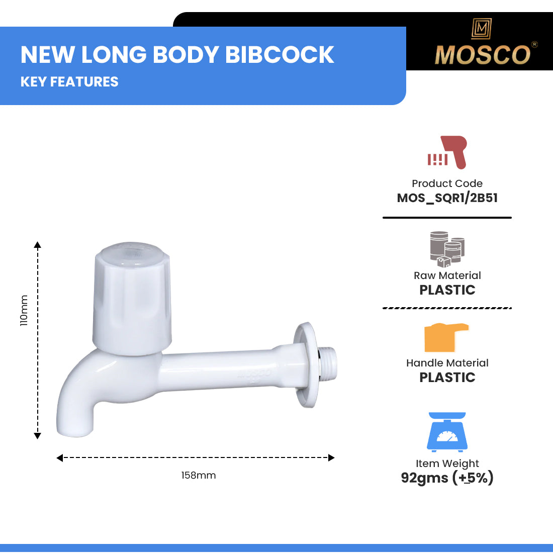 NEW LONG BODY BIBCOCK