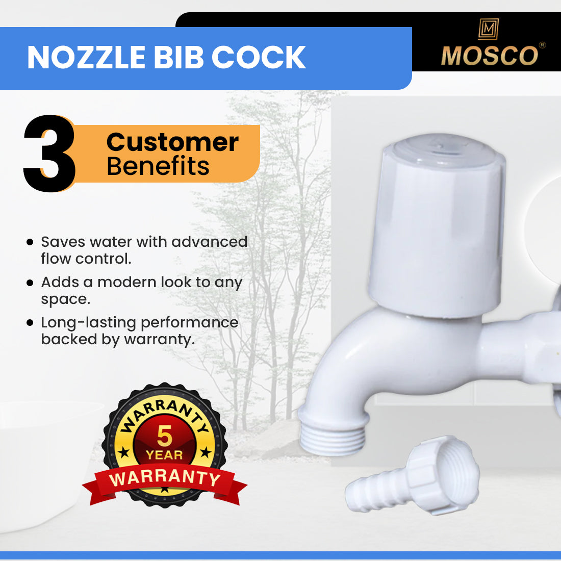 Carbon black Series Nozzle Bib Cock
