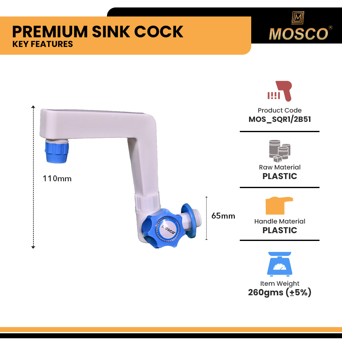 Aqua Series Premium Sink Cock