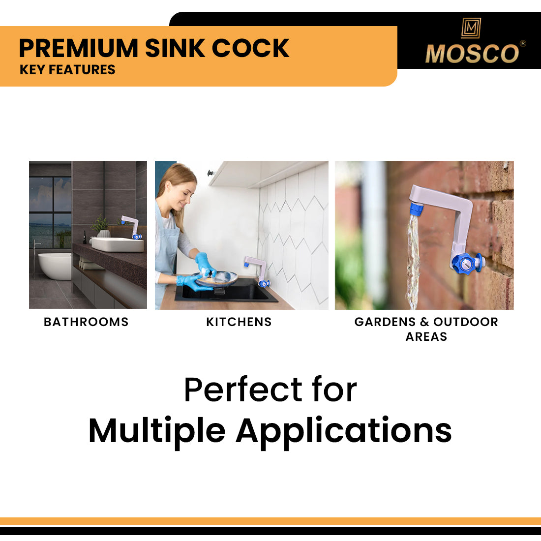 Aqua Series Premium Sink Cock