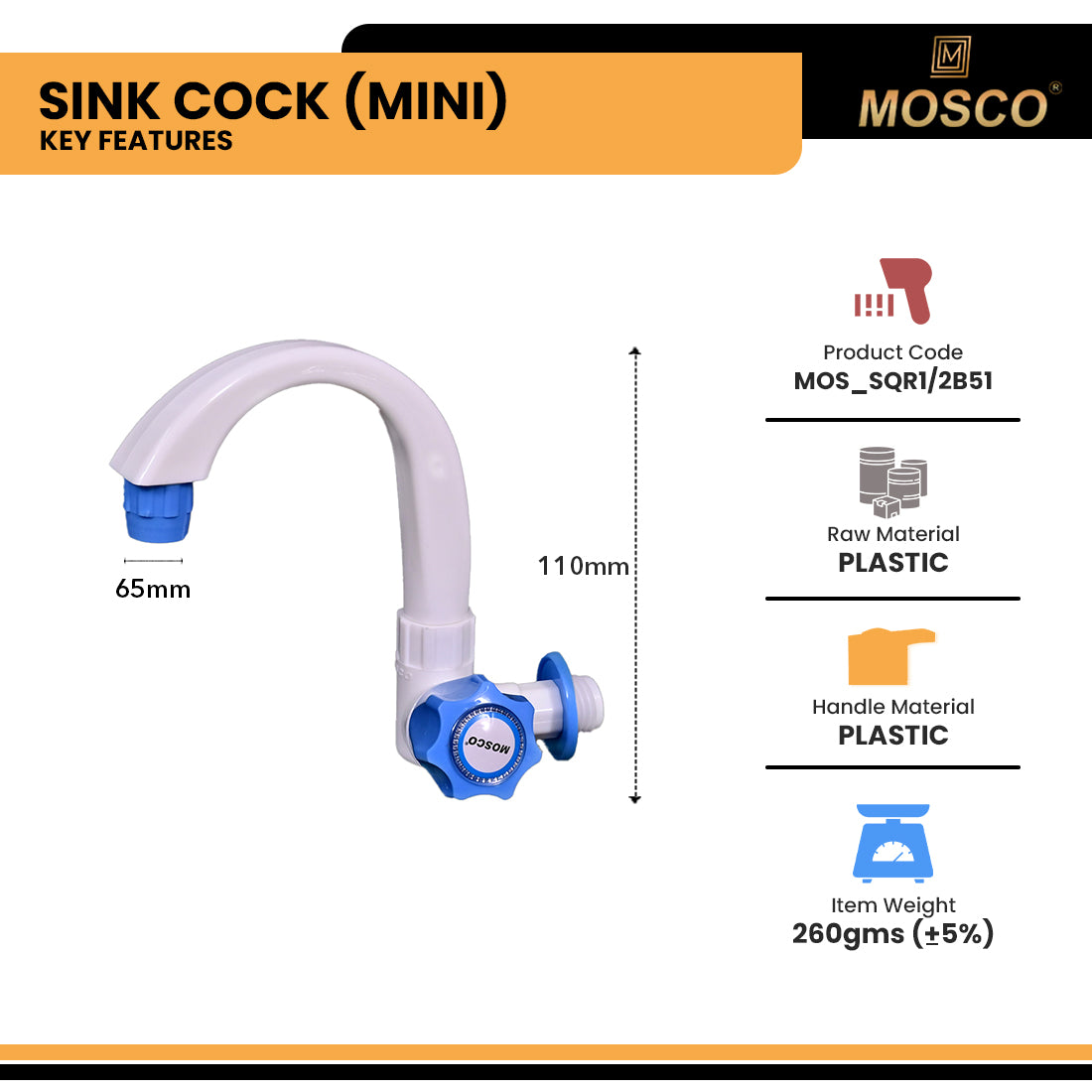 Aqua Series Mini Sink Cock