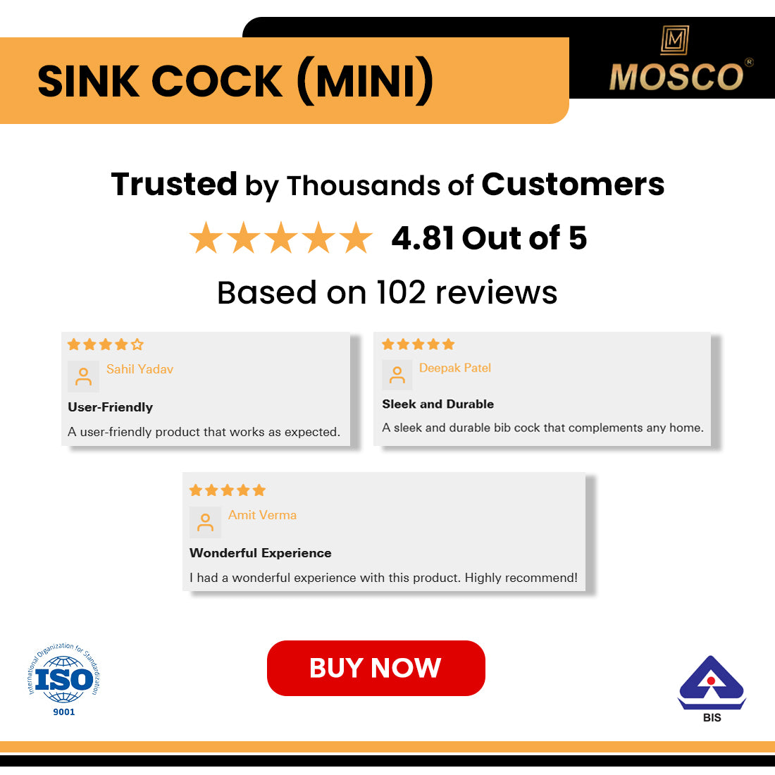 Aqua Series Mini Sink Cock